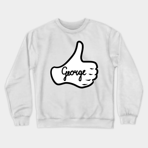 Men name George Crewneck Sweatshirt by grafinya